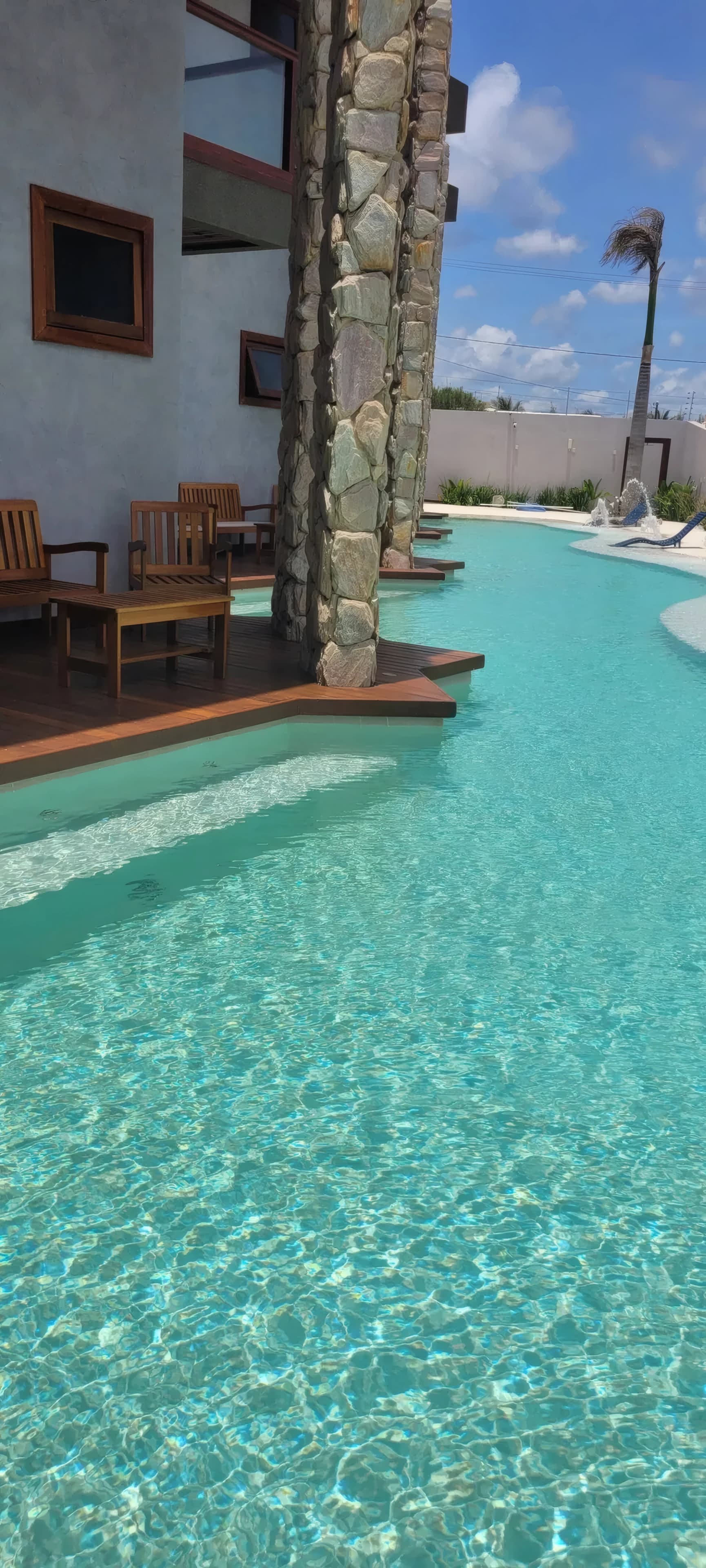Casa a beira mar com piscina paradisíaca, casa 5, Piscina