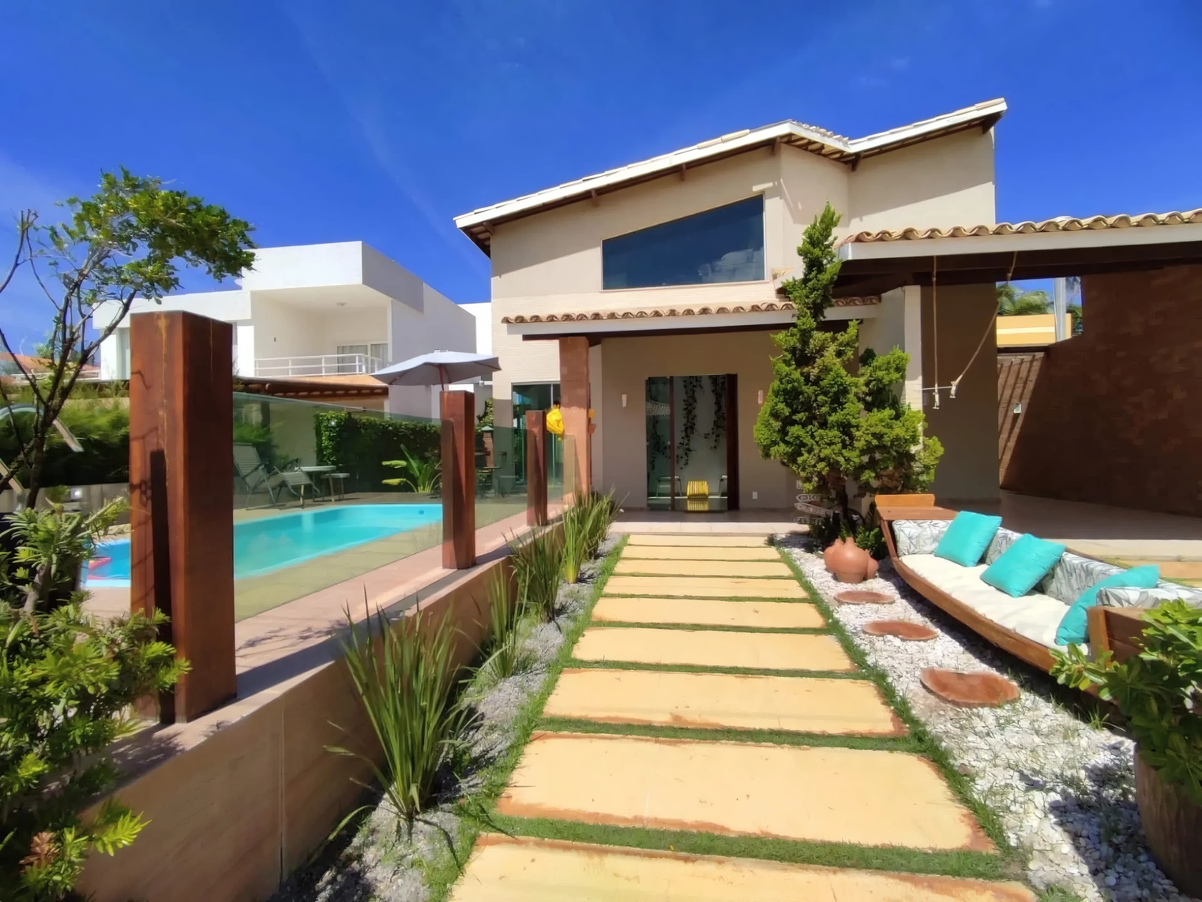 Casa 5 quartos 4 suítes na praia cond a beira-mar!