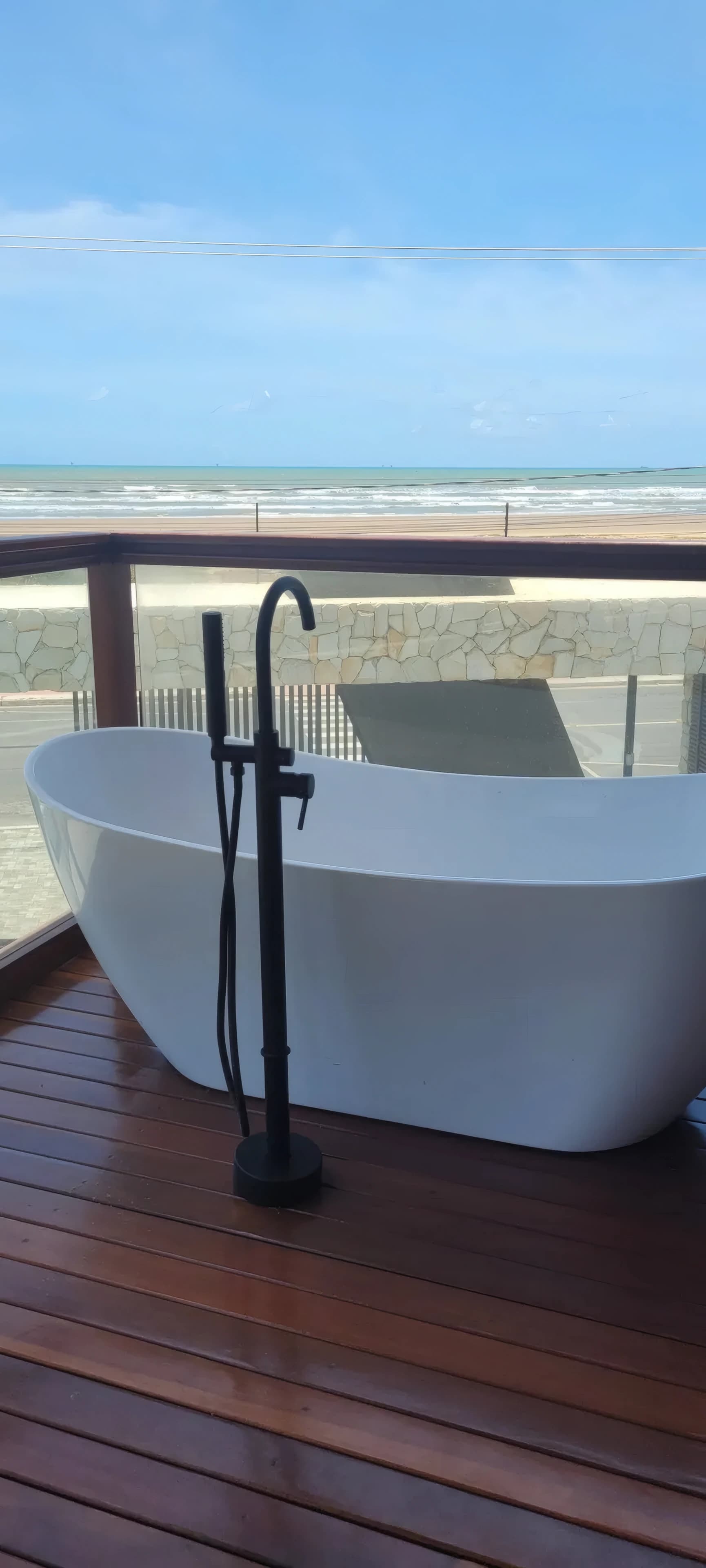 Casa a beira mar com piscina paradisíaca, casa 5, Varanda