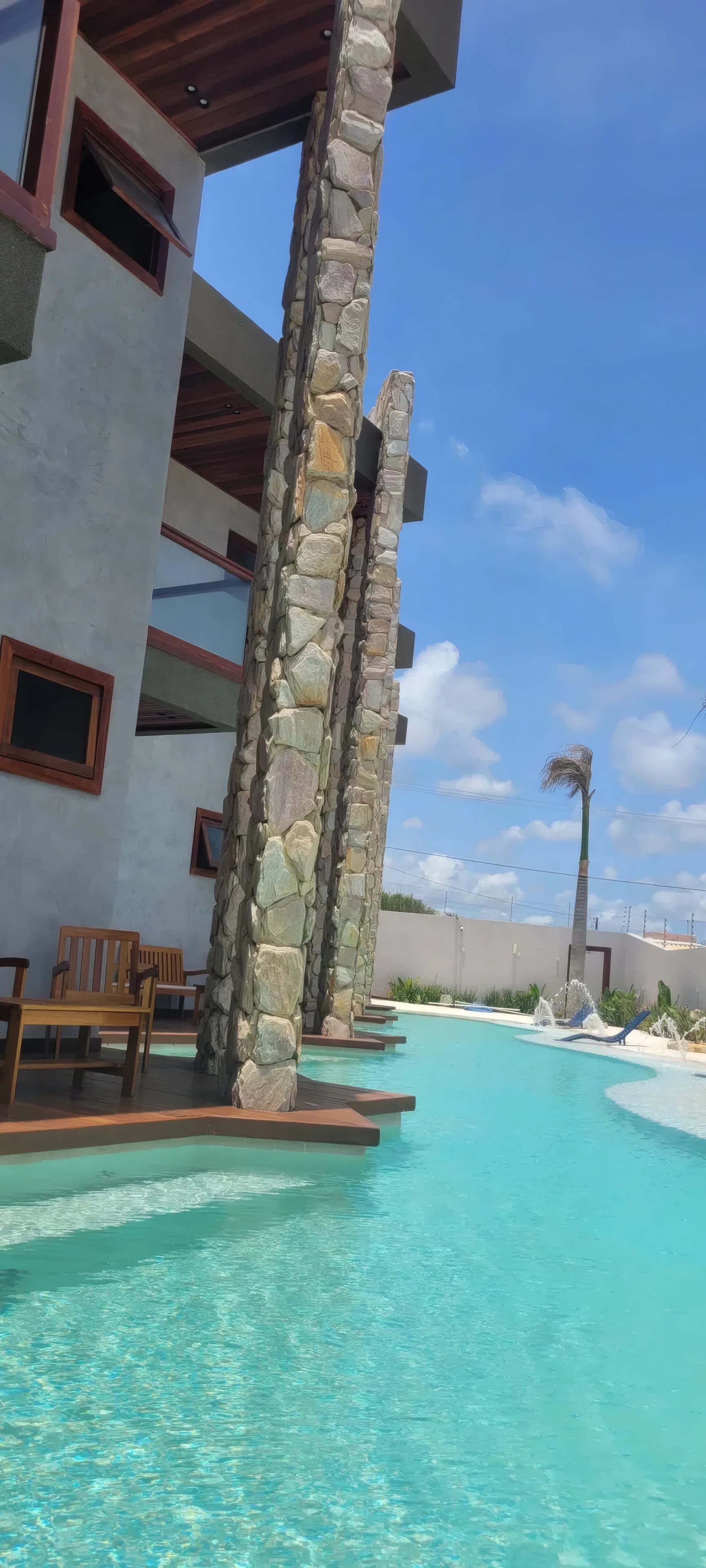 Casa a beira mar com piscina paradisíaca, casa 5, Piscina