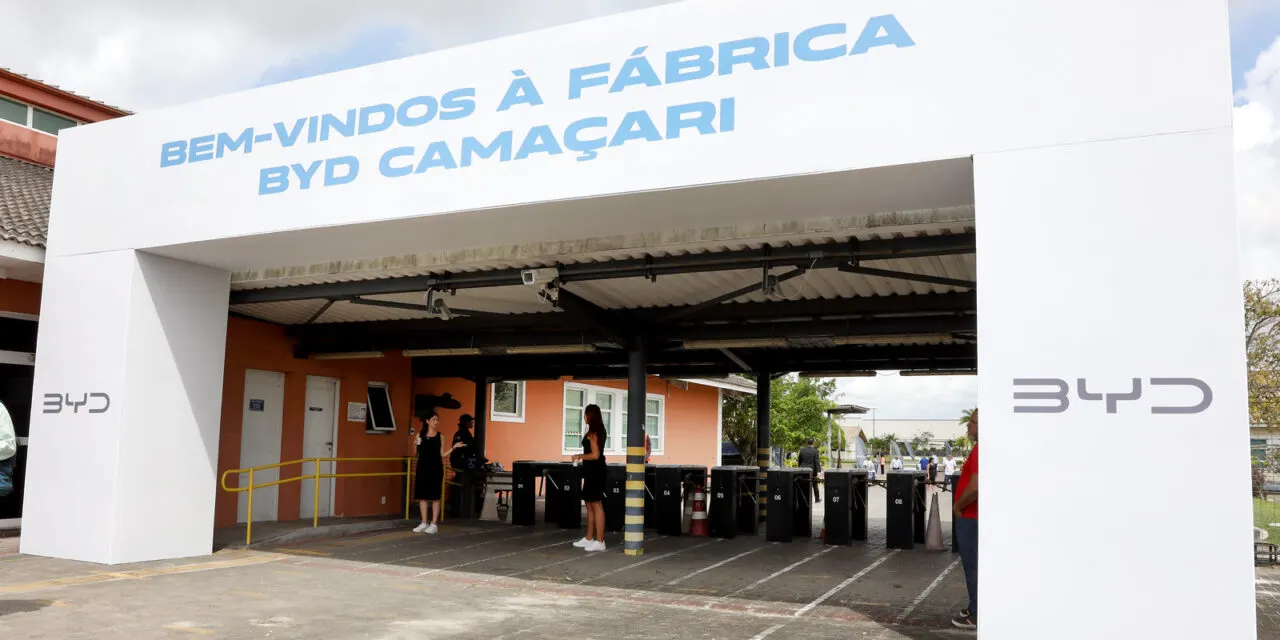Fábrica da BYD em Camaçari